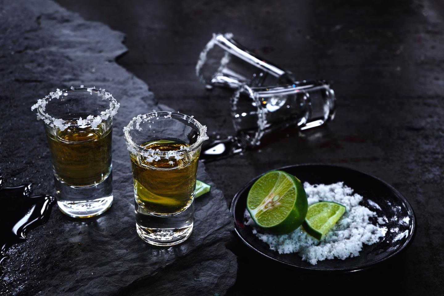 Tequila Shots with salt