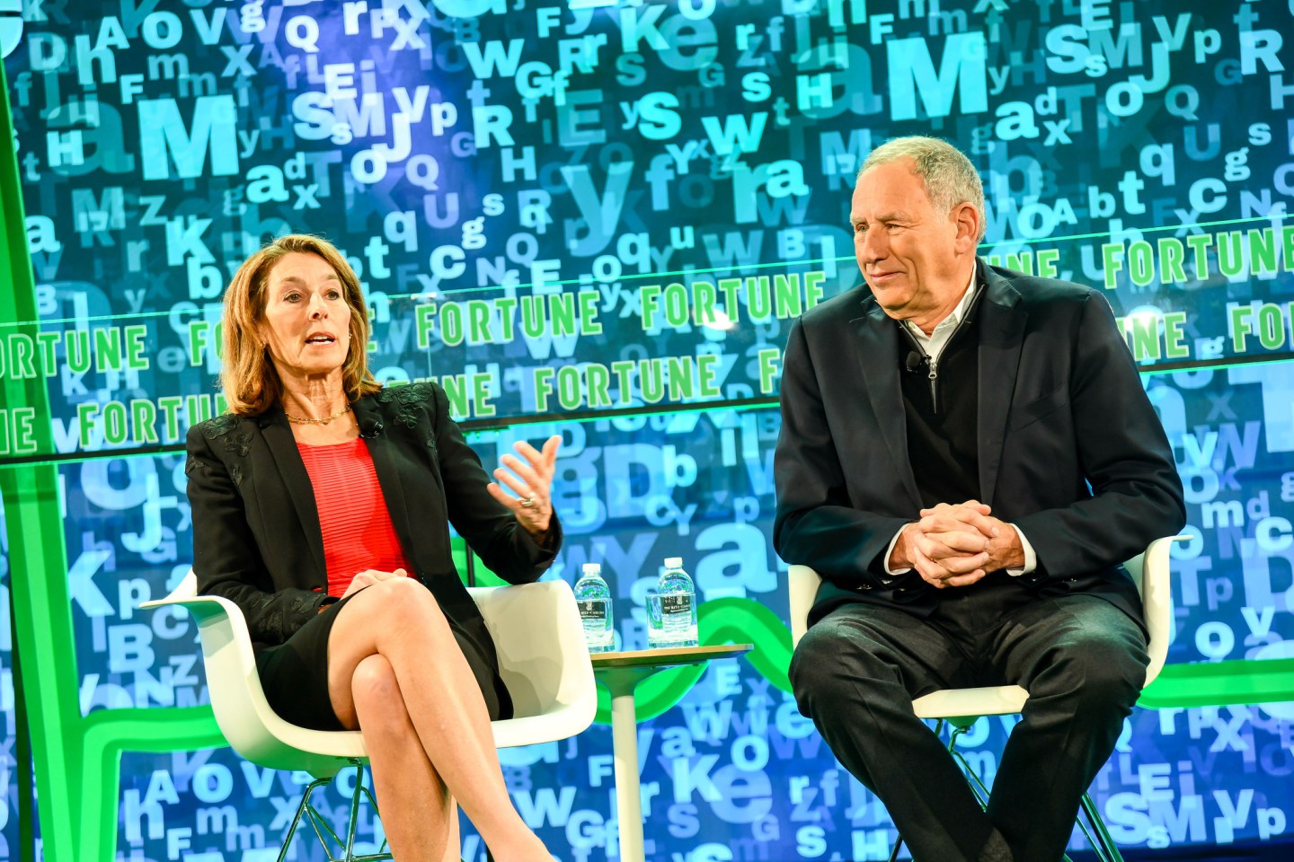 Dr. Toby Cosgrove and Dr. Laurie Glimcher at Fortune Brainstorm Health