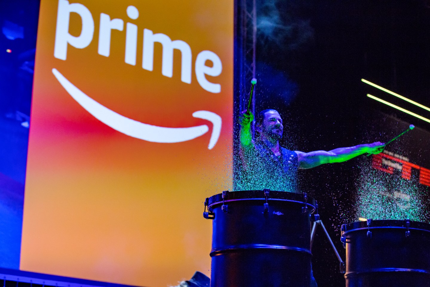 Entertainers perform at Amazon Prime 'The Grand Tour' Season 2 Premiere In Essen
