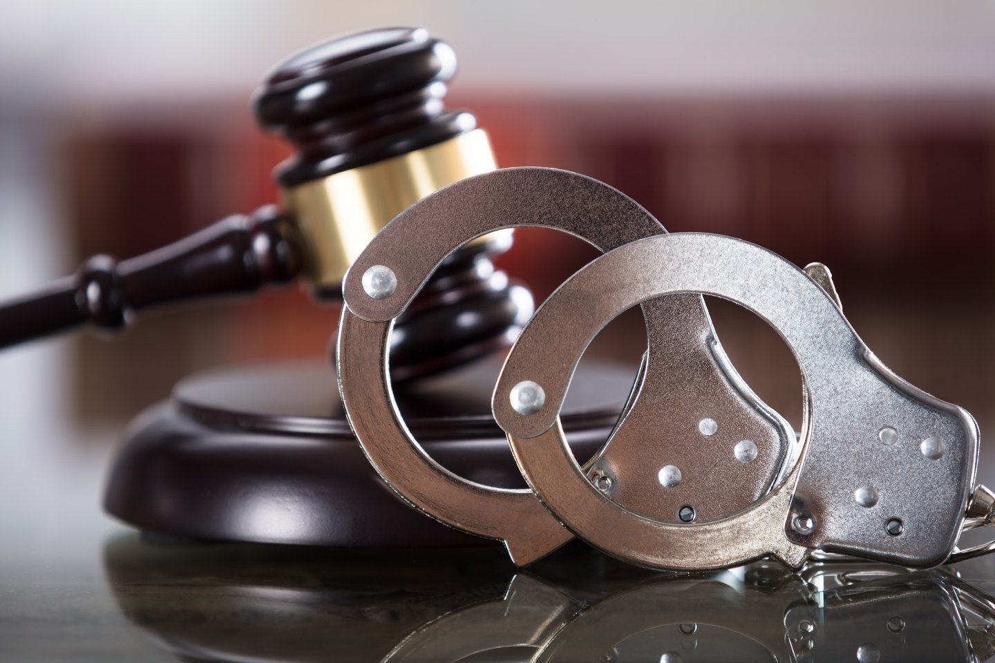 Handcuffs and Gavel