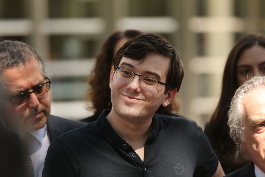 Martin Shkreli, the former pharma CEO, after he was convicted of securities fraud, was sentenced to seven years in jail in March 2018.