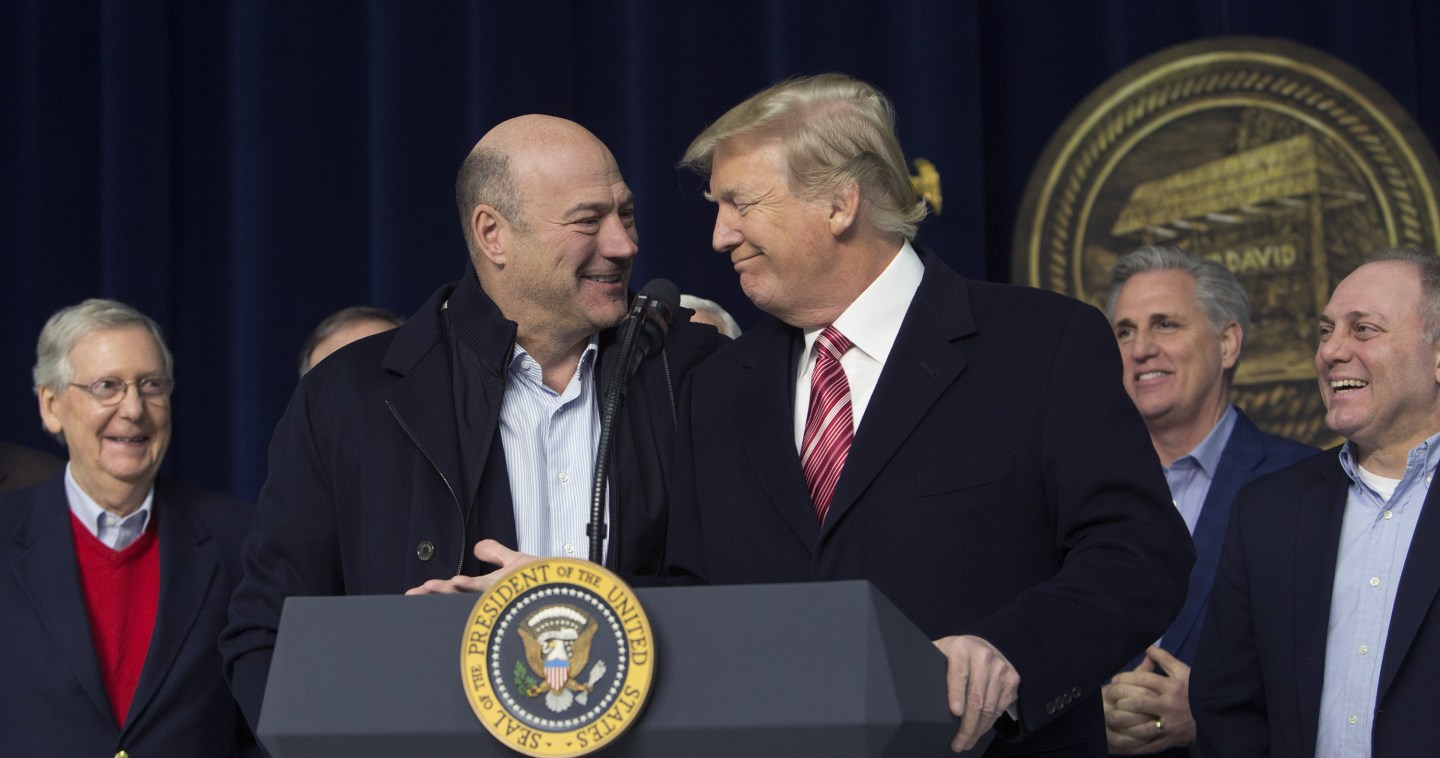 President Trump with Gary Cohn