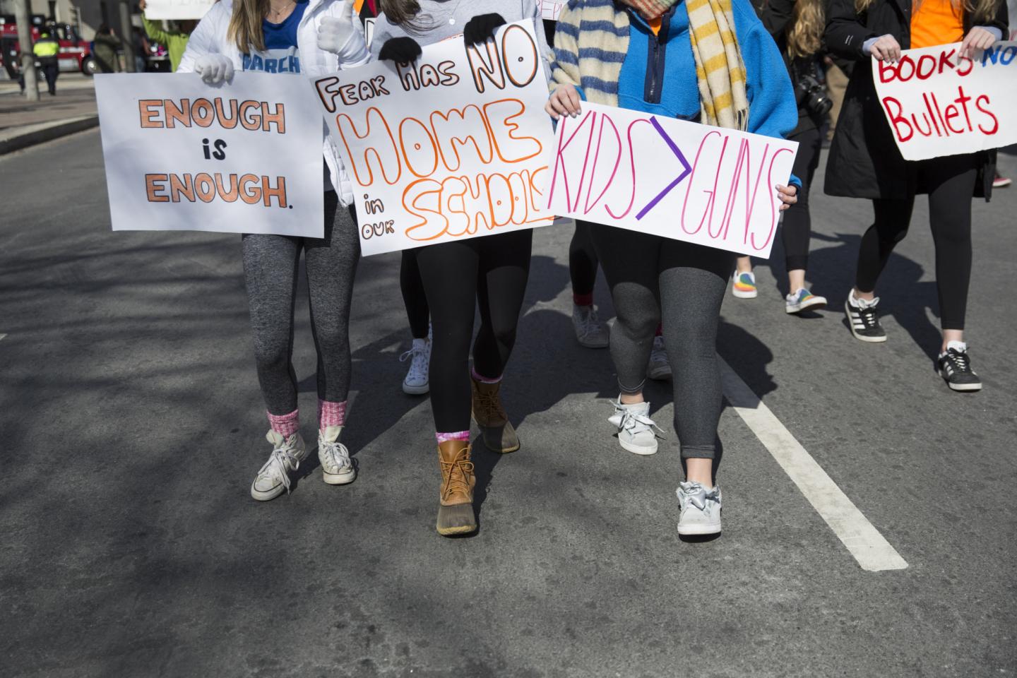 Demonstrators Attend The March For Our Lives Rally Demanding An End To Gun Violence