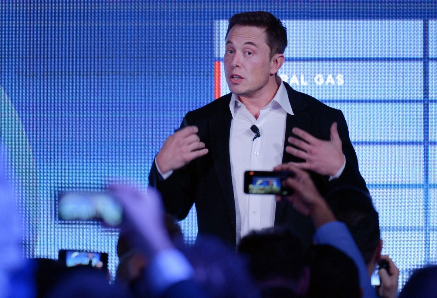 Tesla CEO Elon Musk Attends Powerpack Project Event at the Hornsdale Windfarm