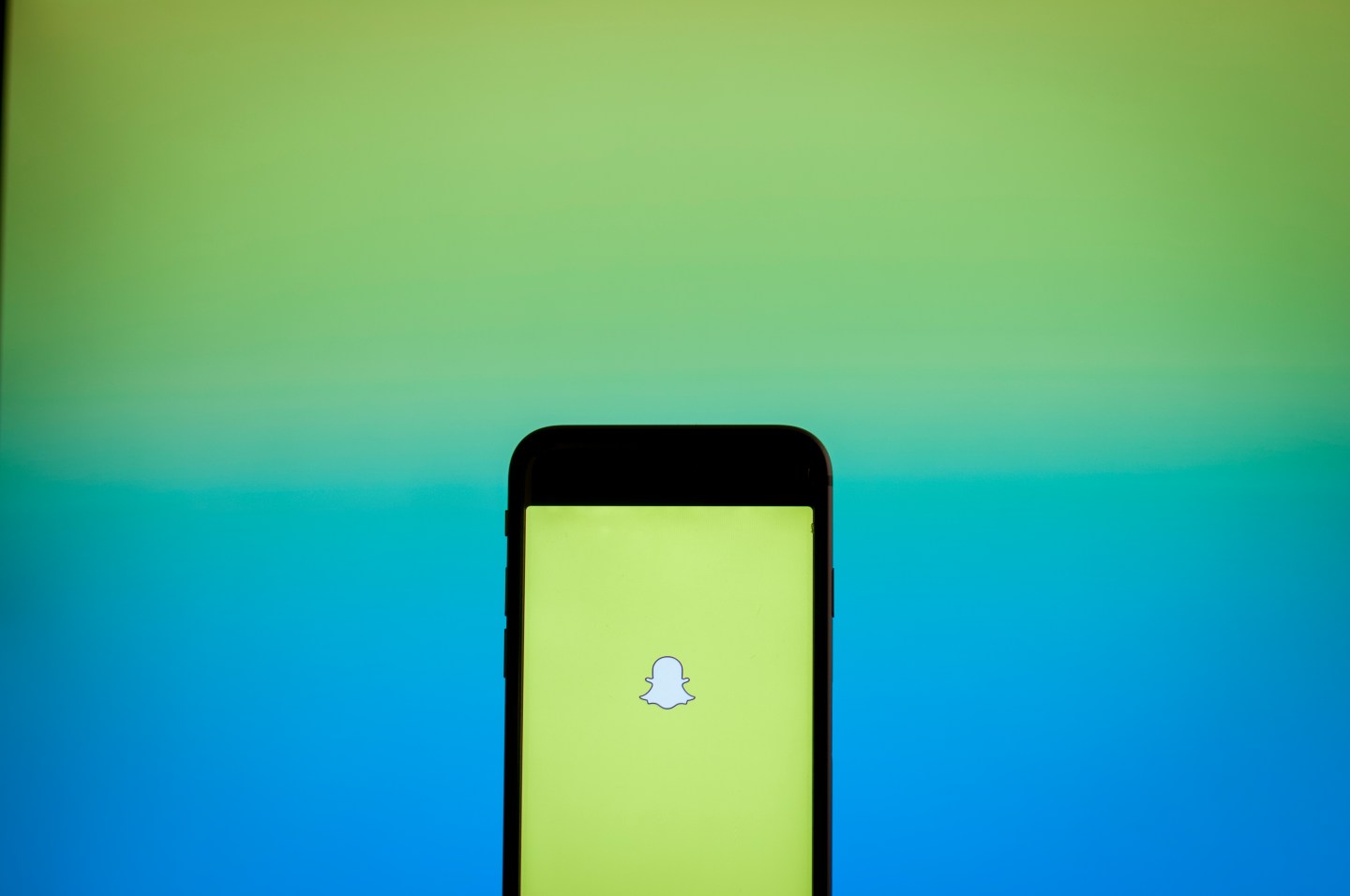 Snapchat app appears on Iphone