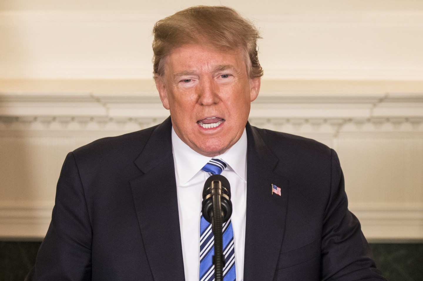 President Trump addresses the nation after the mass shootin in Florida