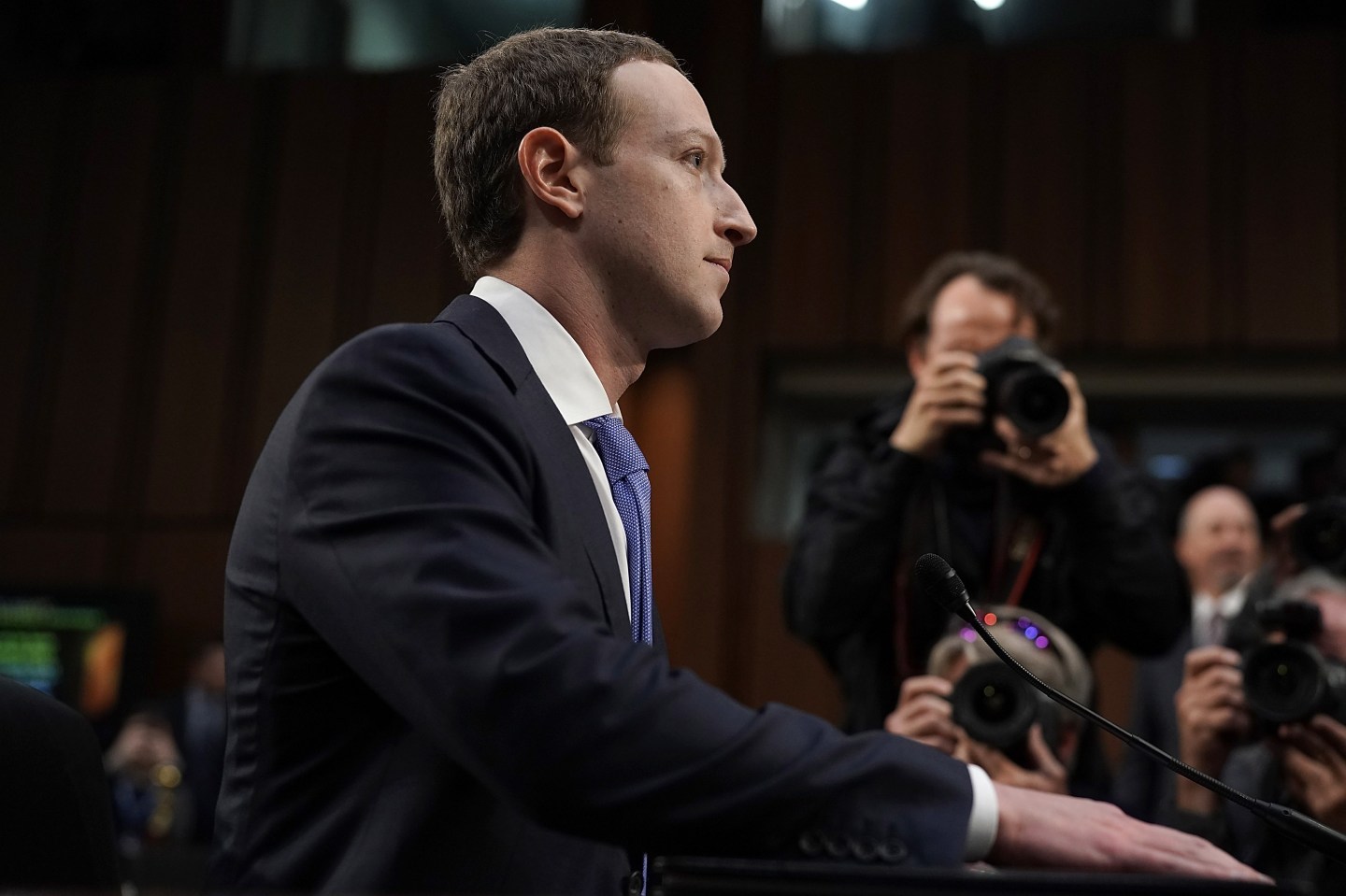 Facebook CEO Mark Zuckerberg Testifies At Joint Senate Commerce/Judiciary Hearing