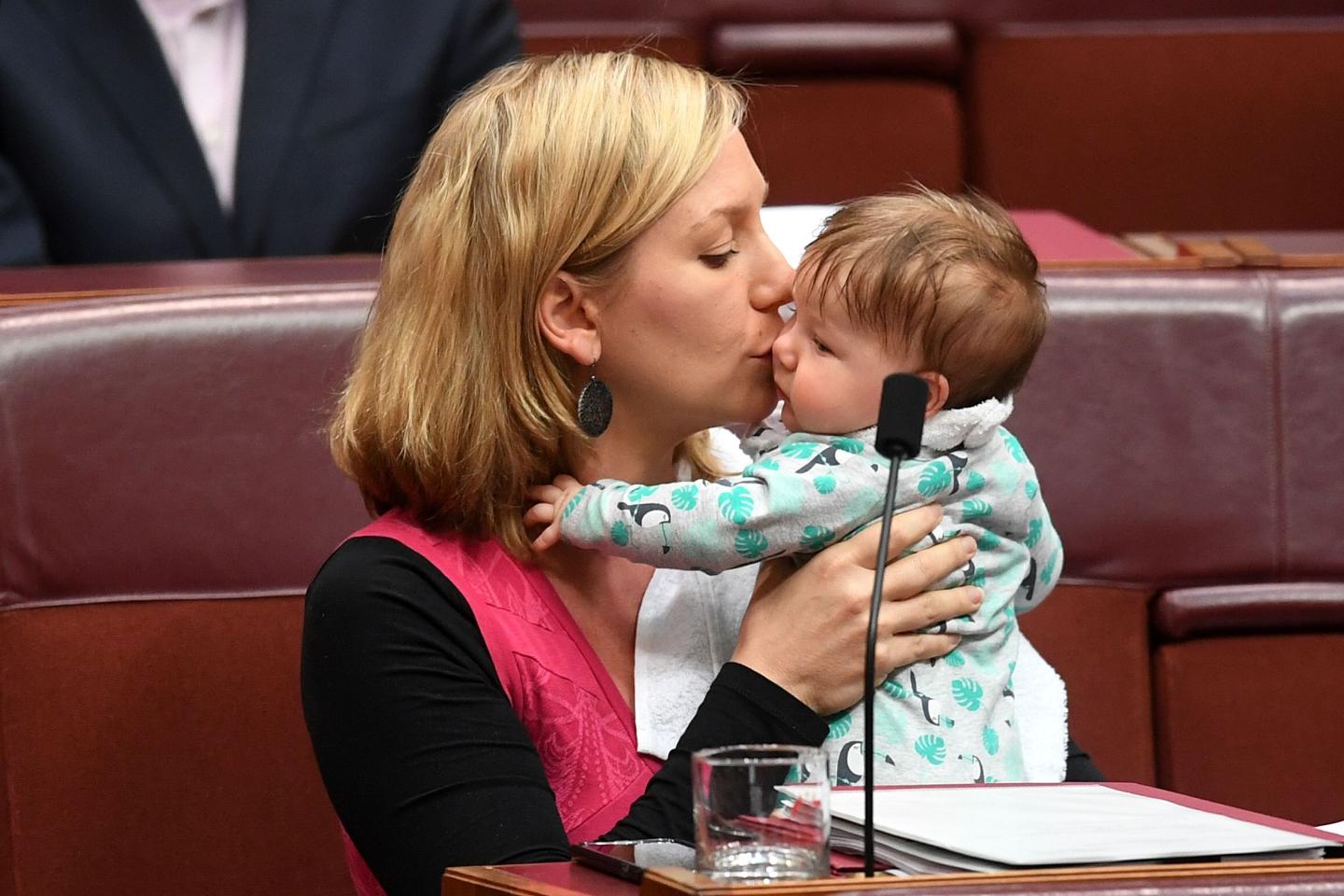 Sen. Tammy Duckworth Brings New Baby To Work After New Senate Law Passes