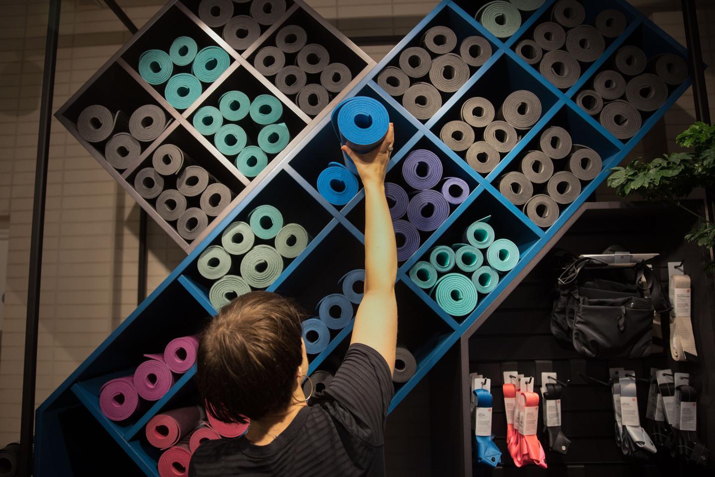 Inside A Lululemon Athletica Inc. Sports Apparel Store