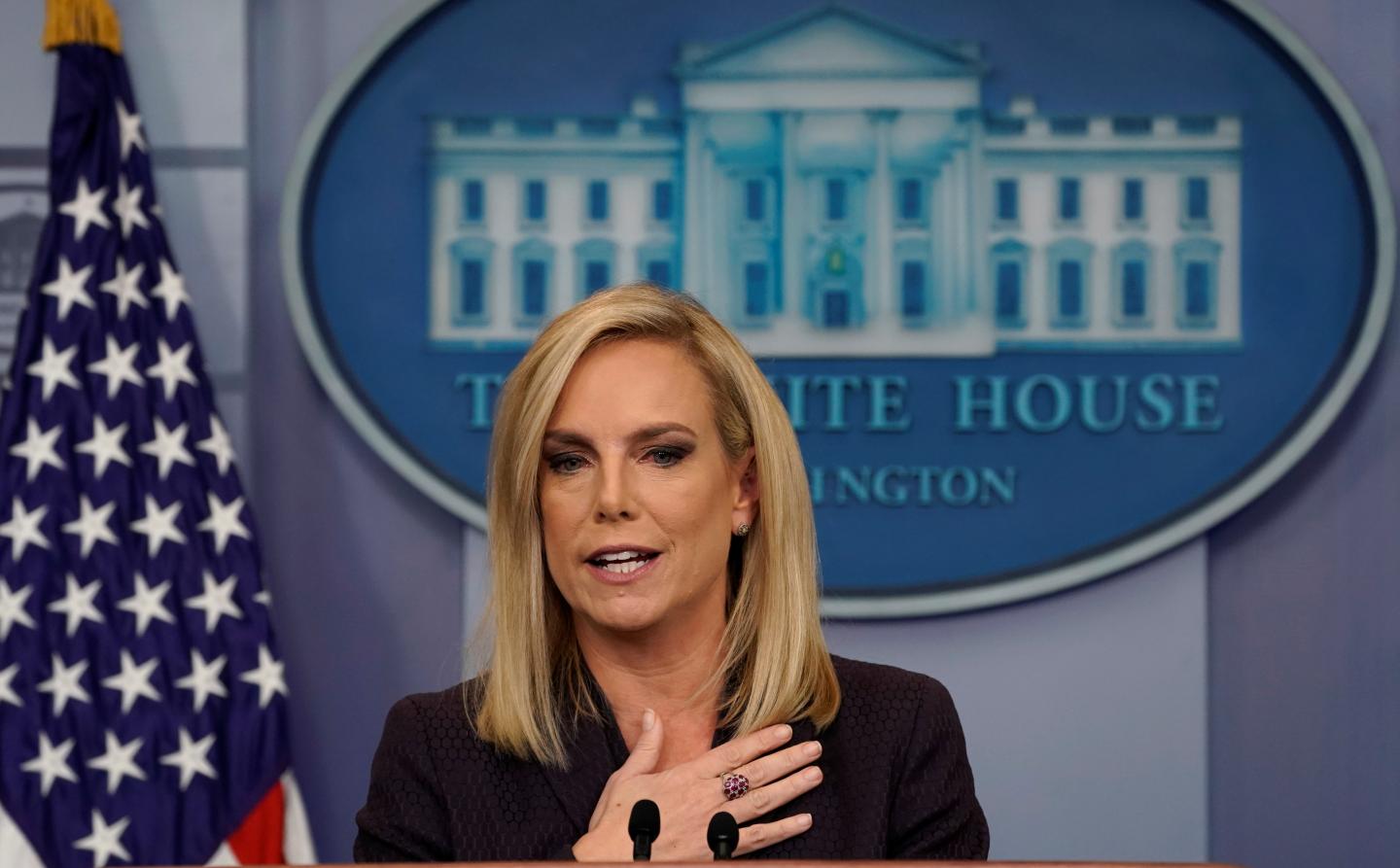 Briefing on border security at the White House in Washington