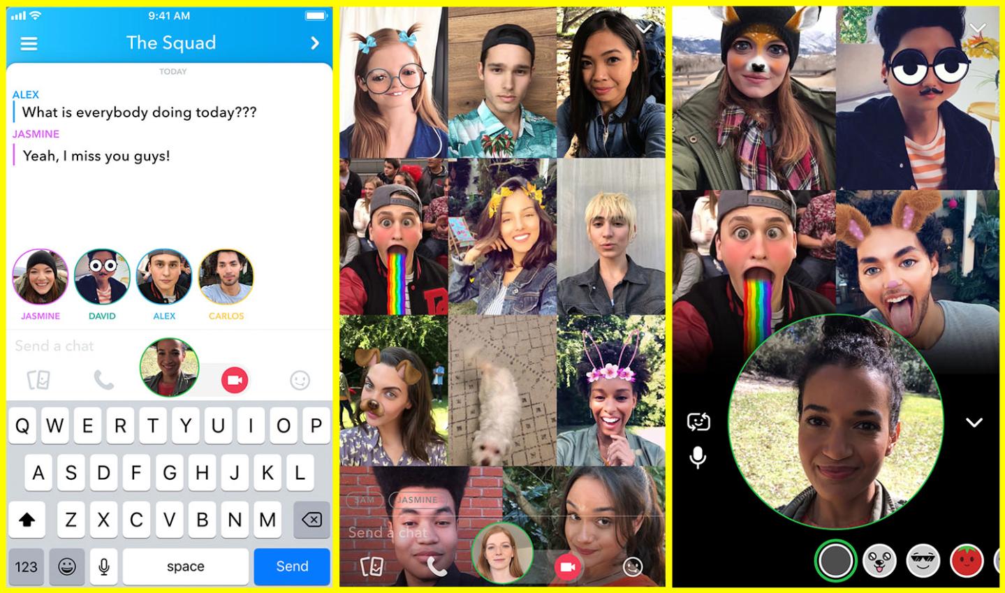 snapchat group calling
