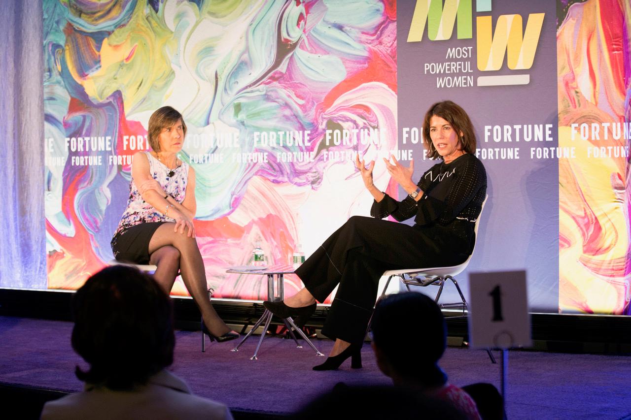 Hudson's Bay Company CEO Helena Foulkes speaks at Fortune's Most Powerful Women Dinner