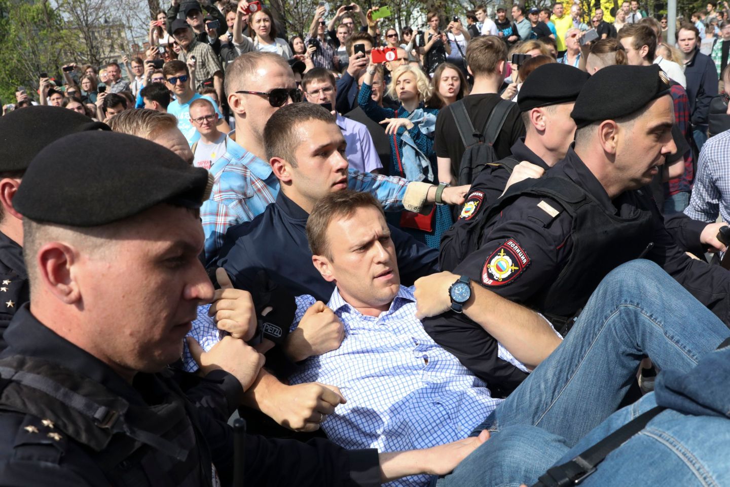 Alexei Navalny Arrested Russia Protests