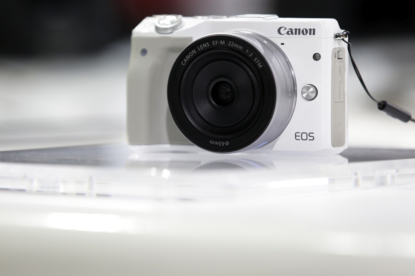 A Canon Inc. EOS M3 mirrorless digital camera