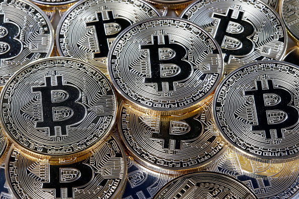 Digital Cryptocurrency Bitcoin : Illustration