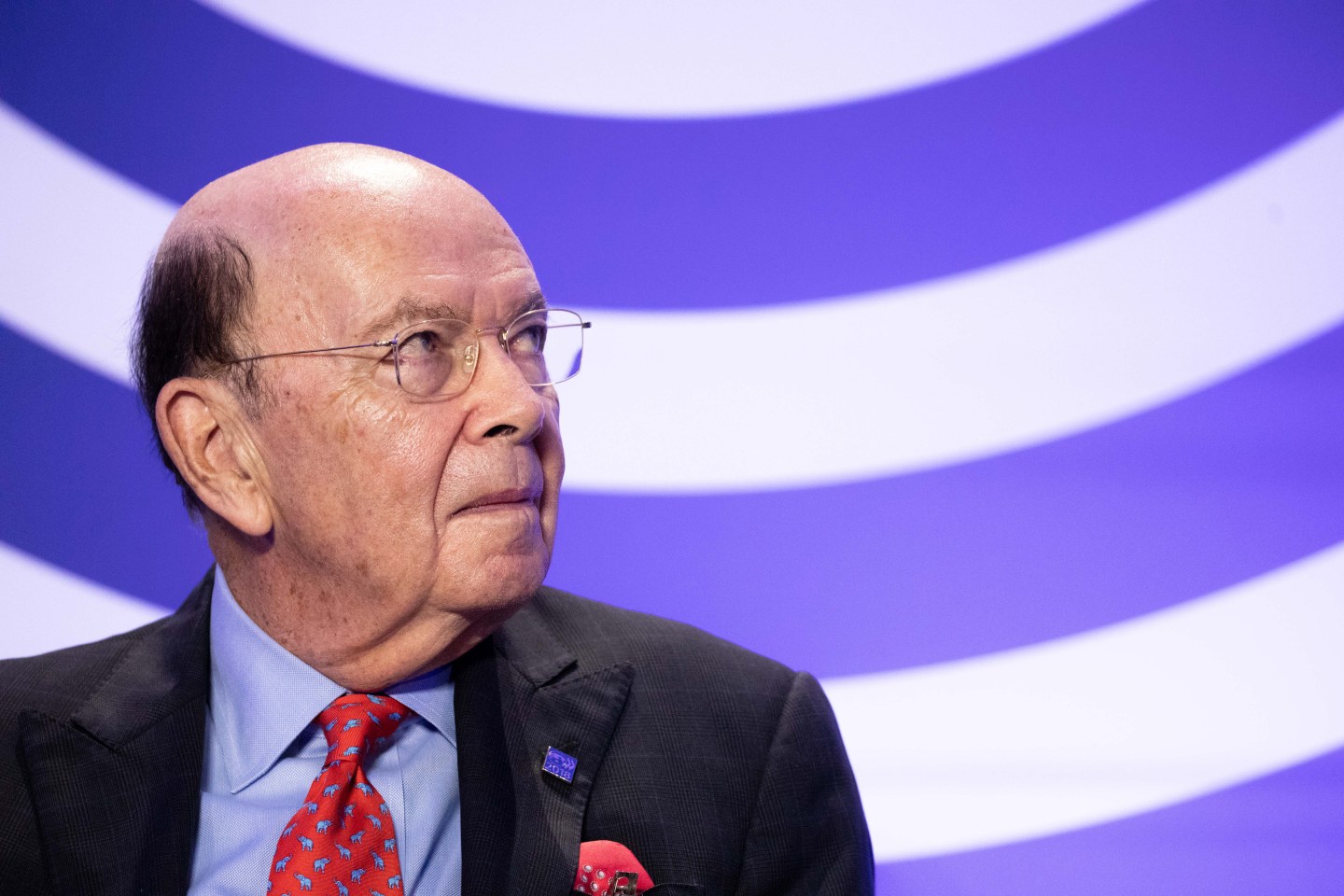 U.S. Commerce Secretary Wilbur Ross And France's President Emmanuel Macron Speak At OECD Conference