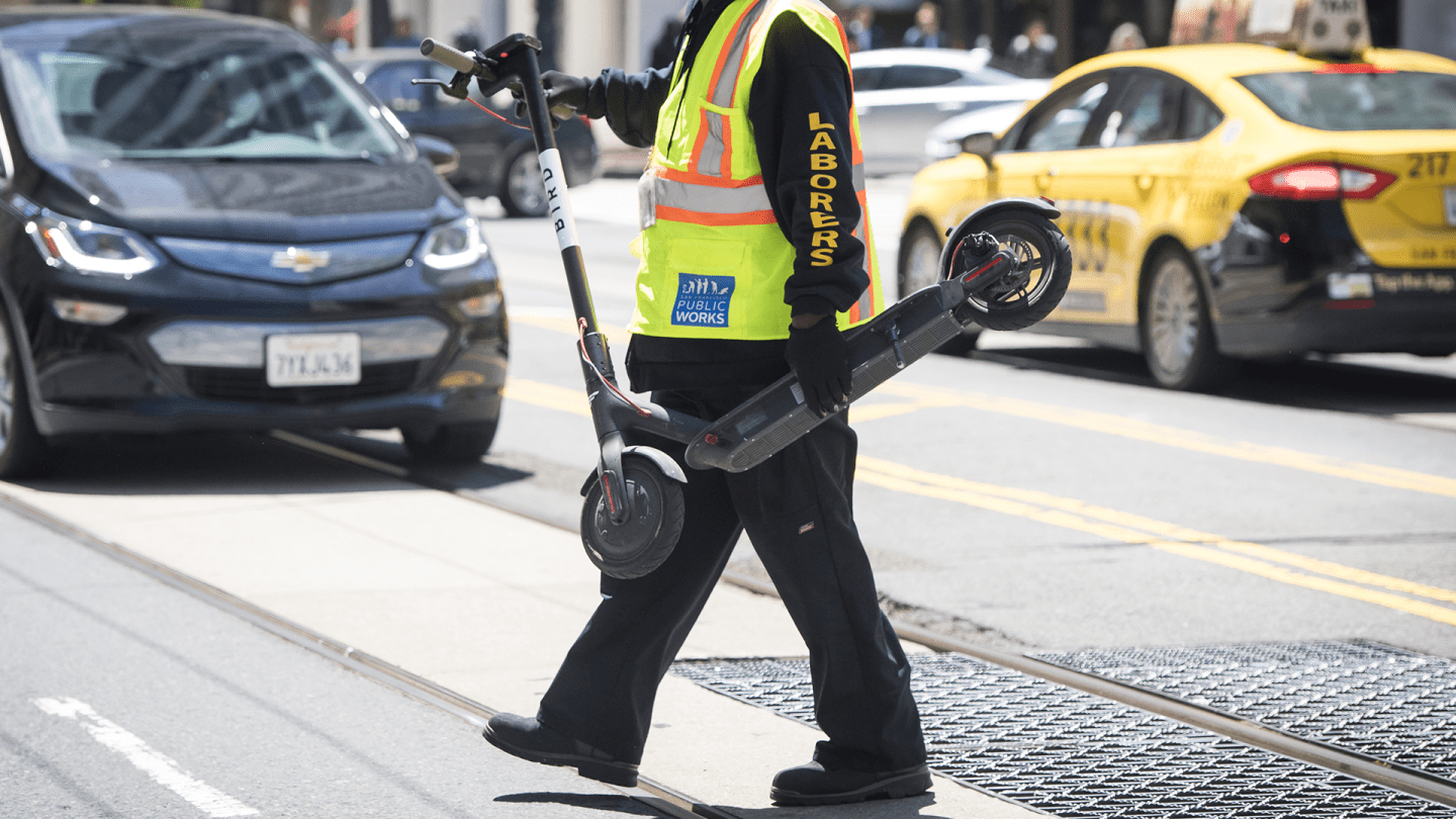 San Francisco Public Works Confiscates Scooters