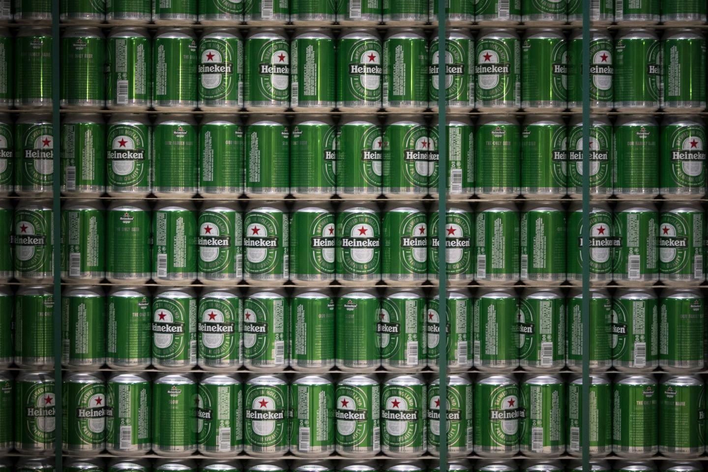 Beer Production Inside A Heineken NV Brewery