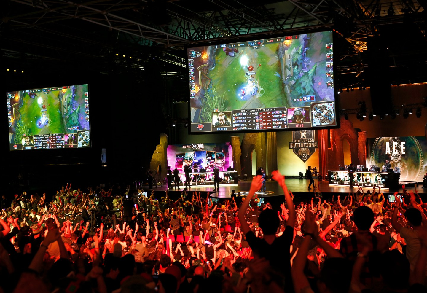 eSport Tournament : League of Legends At Le Zenith In Paris