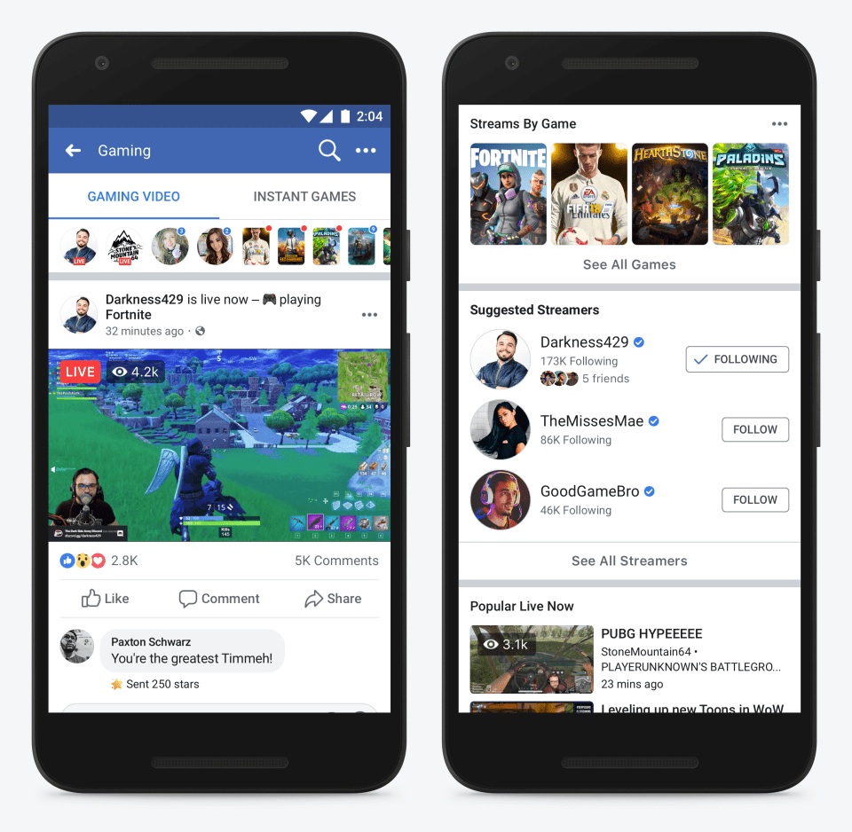 Facebook Debuts New Service to Capitalize on Growth in Video Games as a Spectator Sport