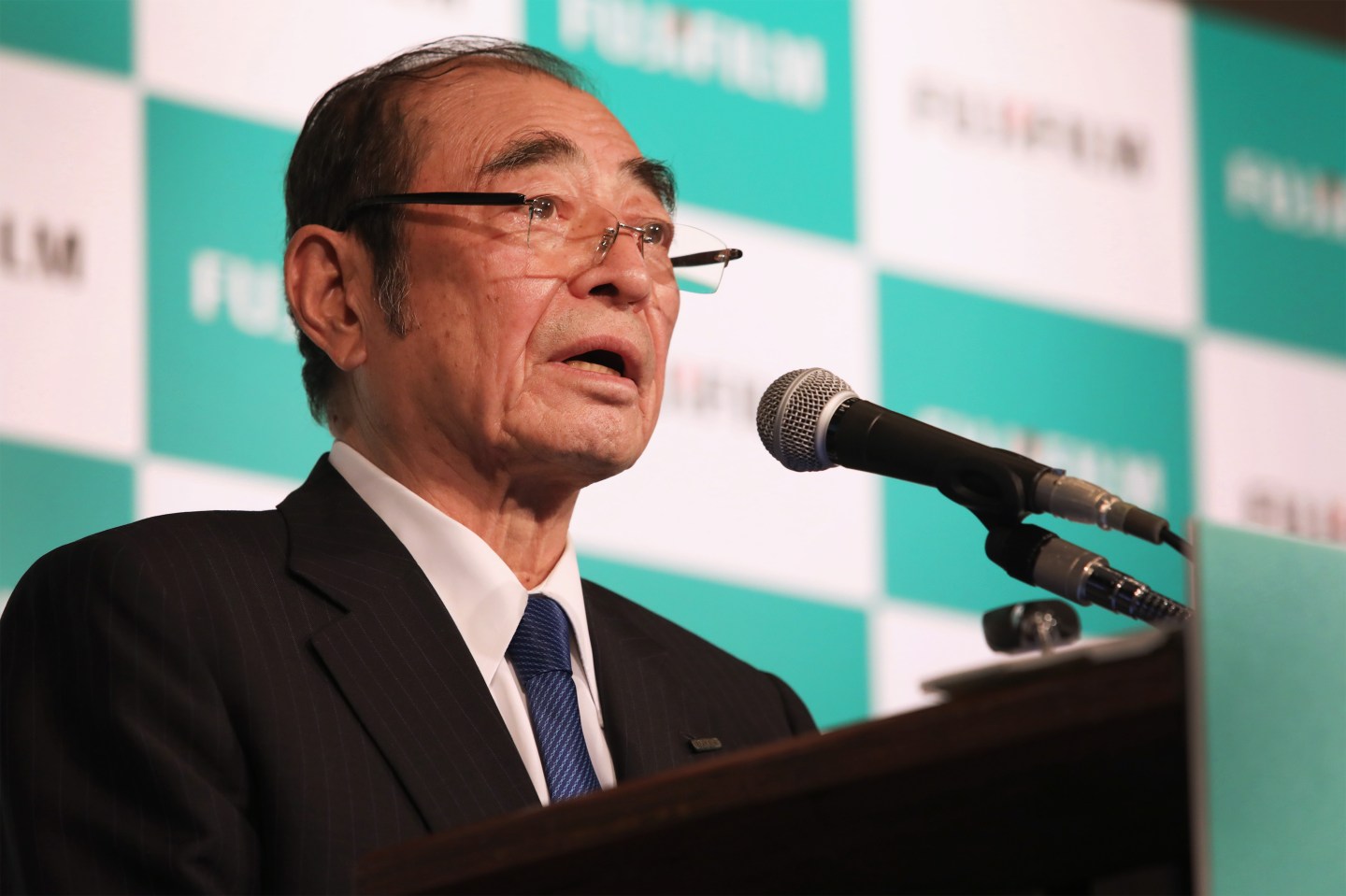 Fujifilm CEO News Conference as It Gains Control of Xerox to Form $18 Billion Company