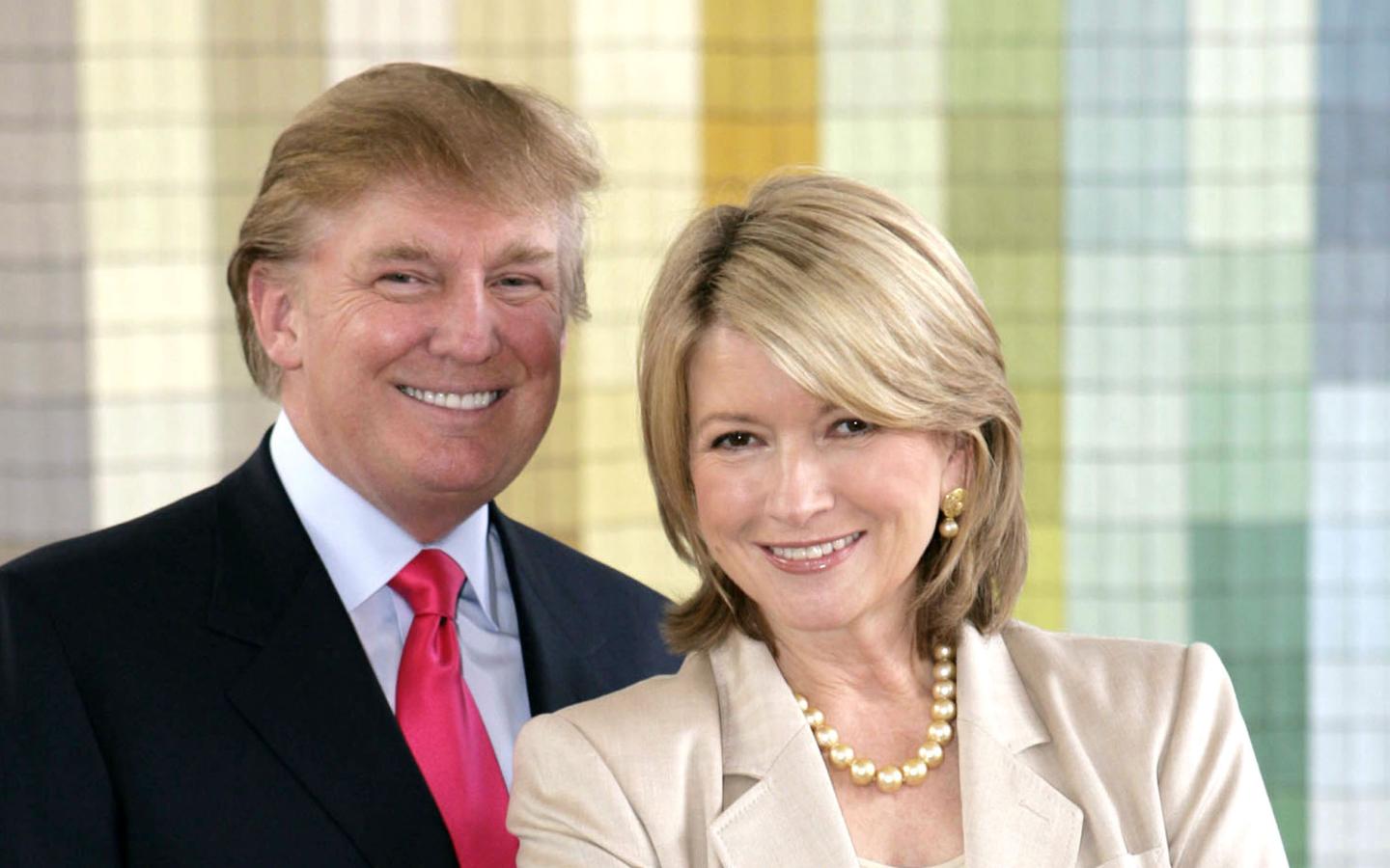 Martha Stewart and Donald Trump Tape NBC Promotions - August 8, 2005