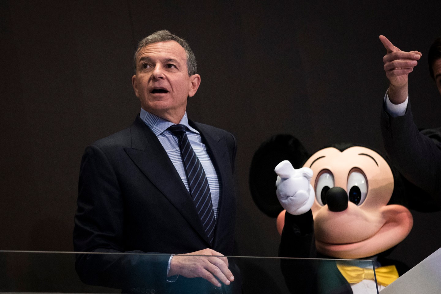 Walt Disney Chairman And CEO Bob Iger Rings Opening Bell At NY Stock Exchange
