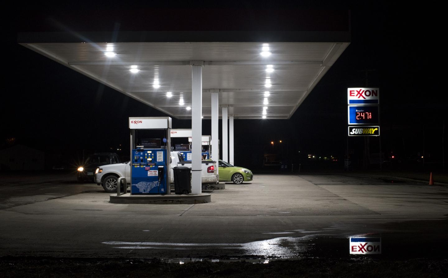 An Exxon Mobil Corp. Gas Station Ahead Of Earnings Figures