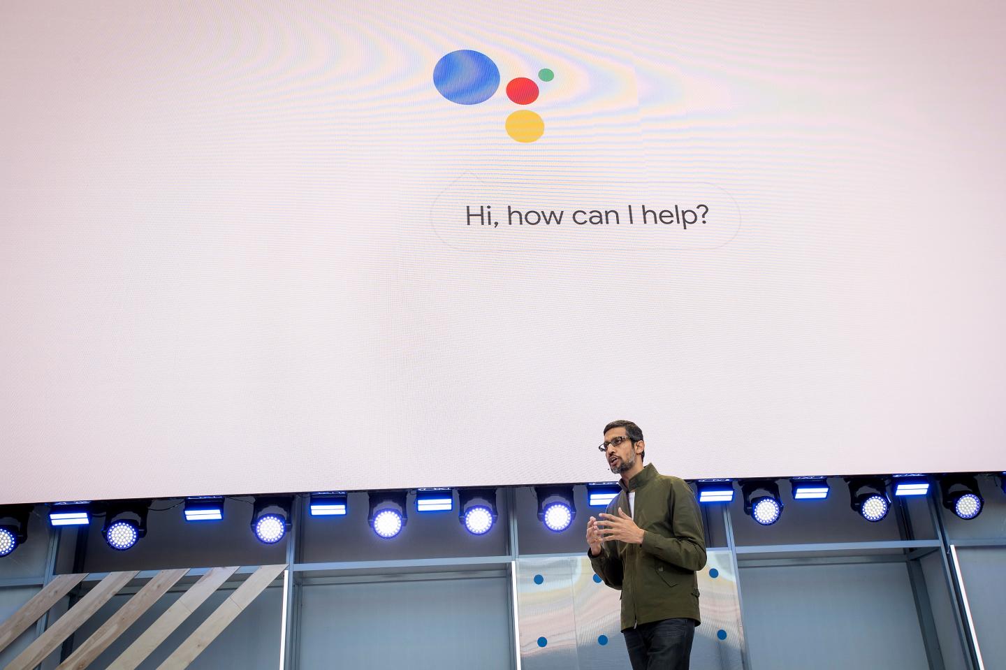 Google CEO Sundar Pichai demonstrates new AI apps