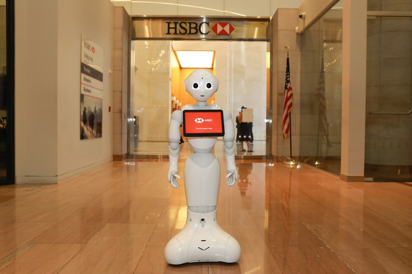 HSBC Bank welcomes SoftBank Robotics humanoid robot Pepper