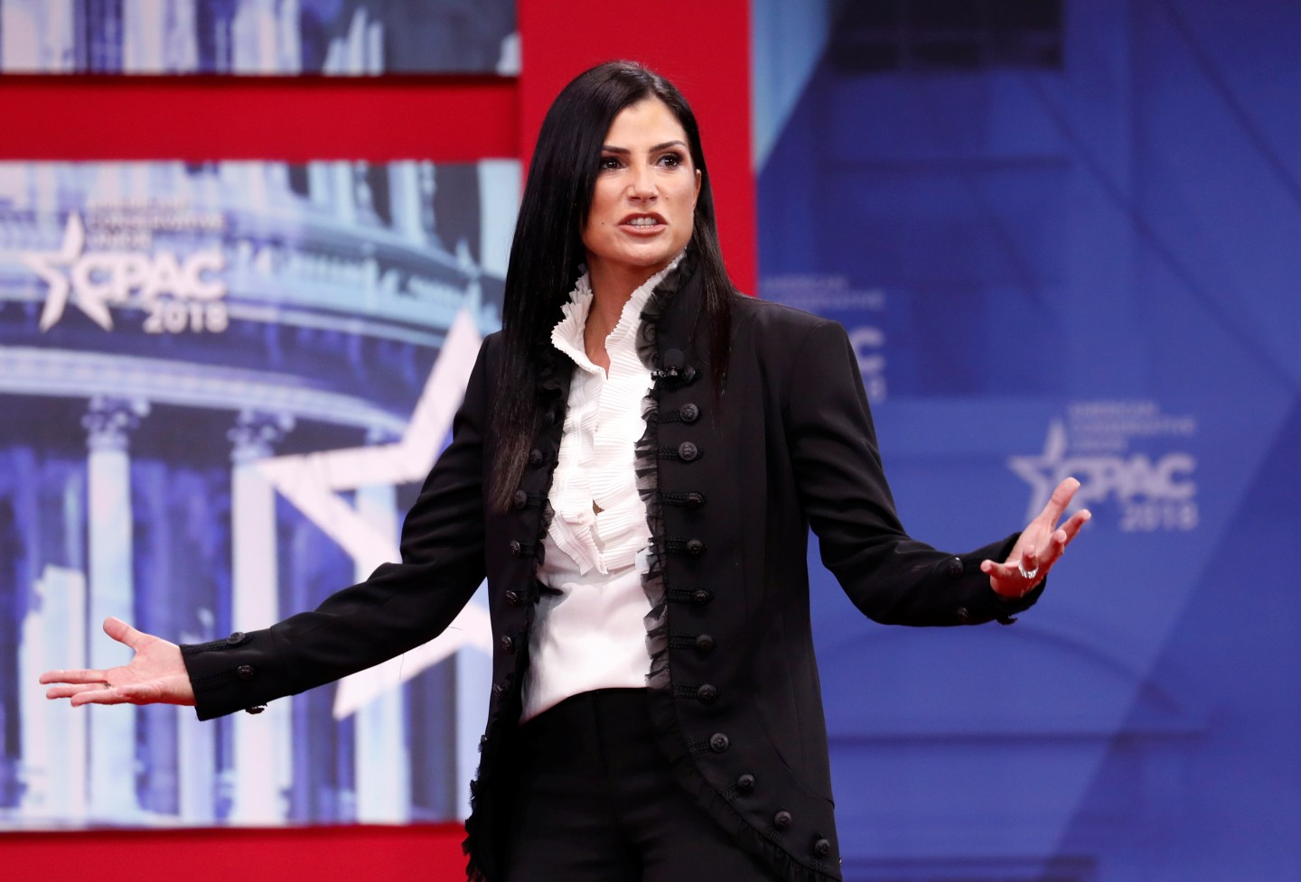 Dana Loesch speaks CPAC conference held in National Harbor, Maryland