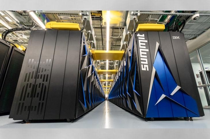 The Summit supercomputer, at Oak Ridge National Laboratory.