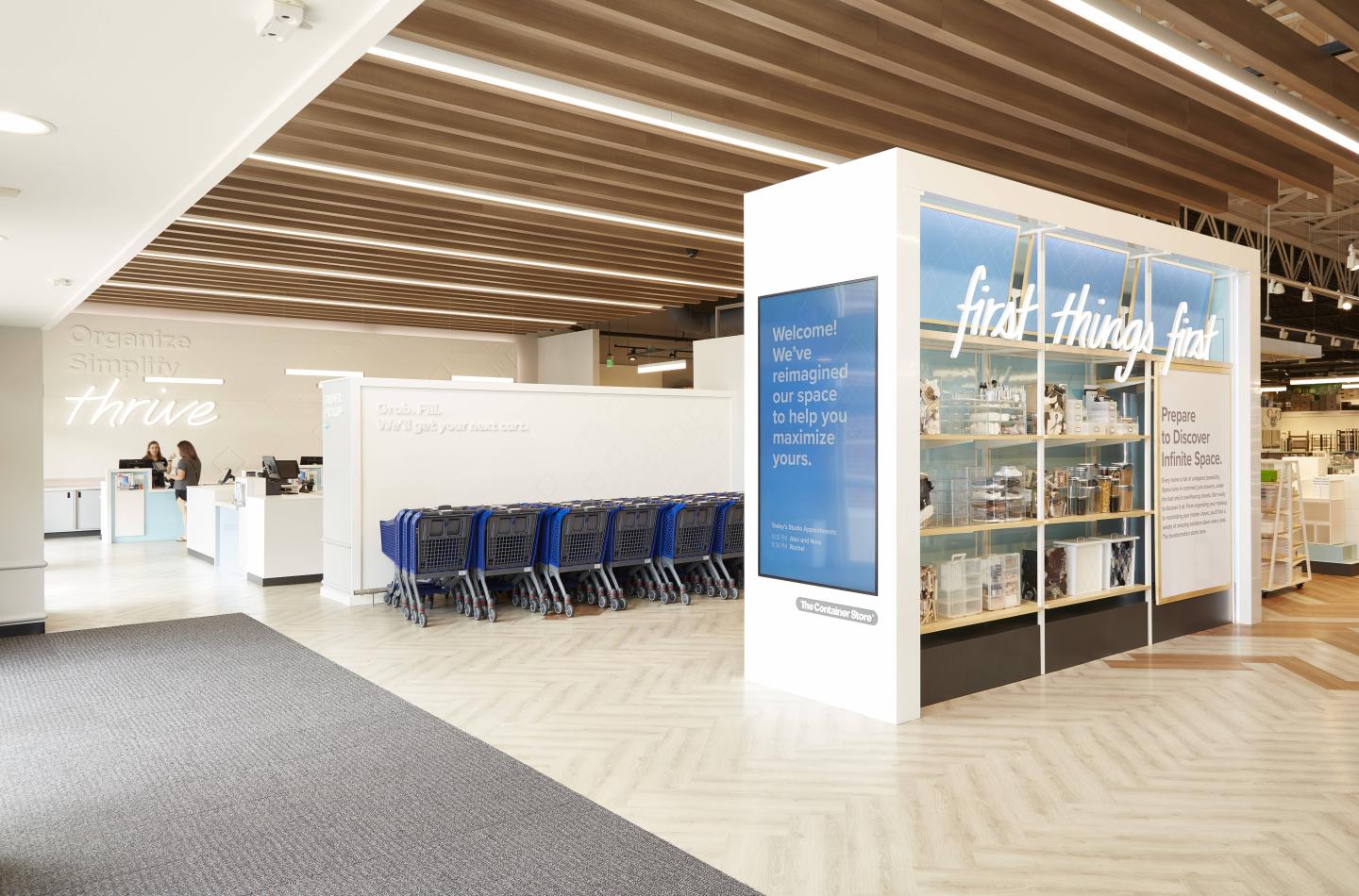 The Container Store Next Generation Store entrance.