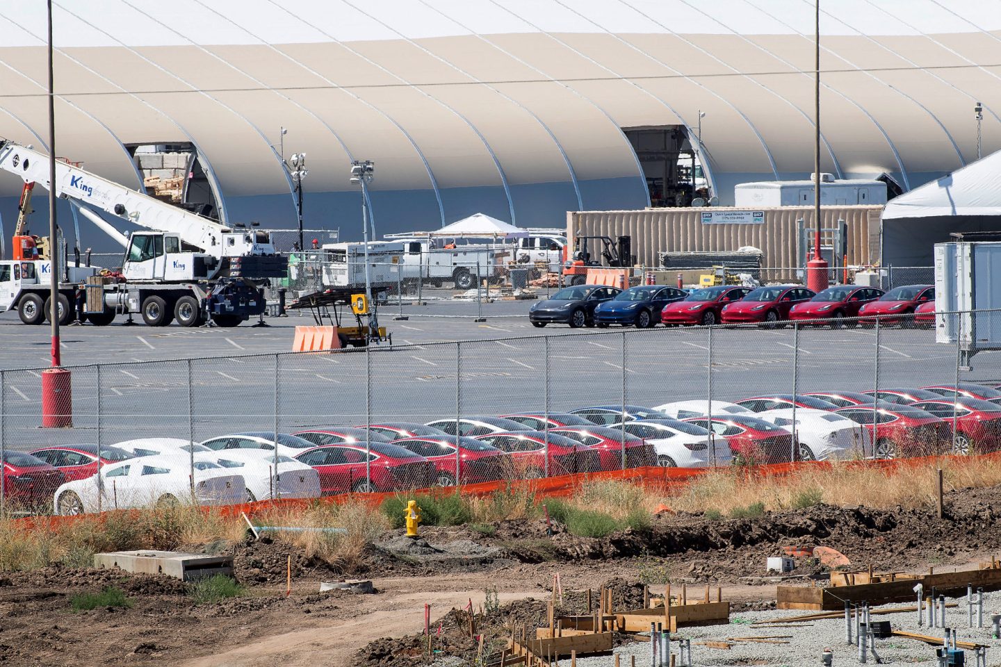 Tesla Builds Giant Tent To Meet Model 3 Production Targets