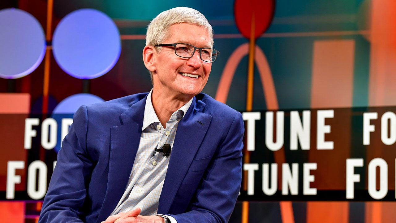 Tim Cook speaks at the Fortune CEO Initiative