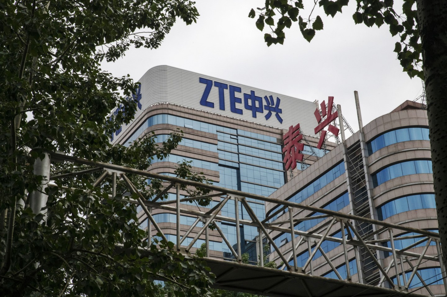 General Views of ZTE Building as Trump Says Company to Pay $1.3 Billion Fine to Re-Open
