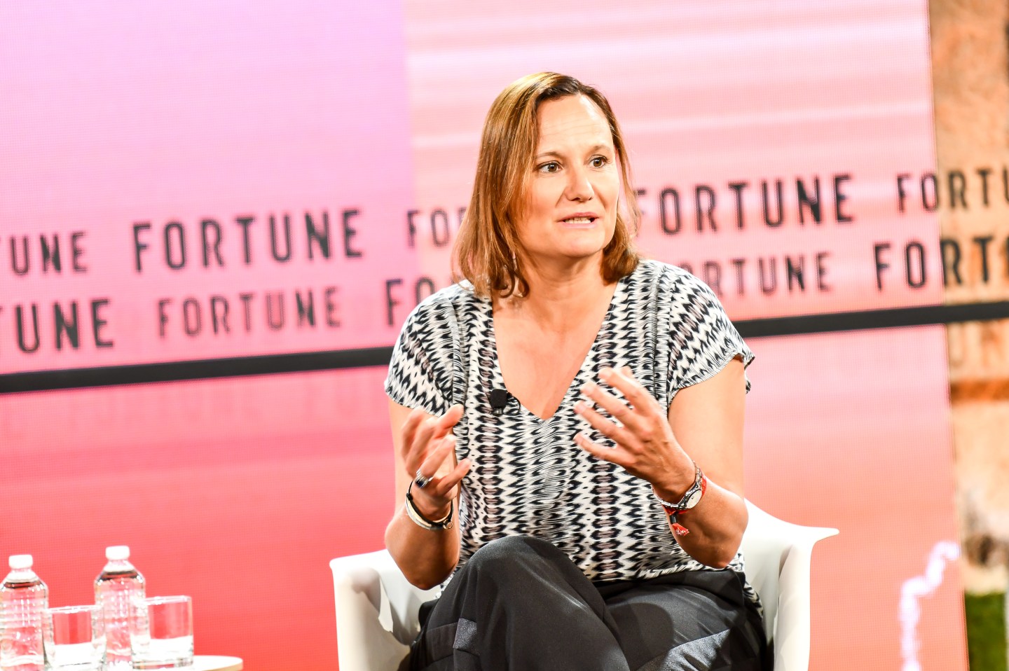 Booking.com CEO Gillian Tans explained why her parent company invested in Didi at Fortune Brainstorm Tech.