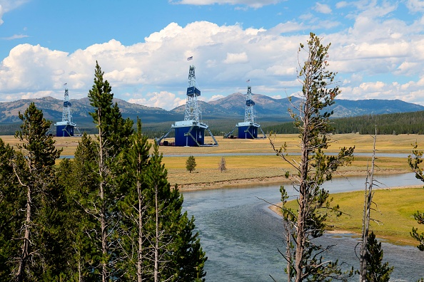 Photo illustration showing concept of selling off public lands
