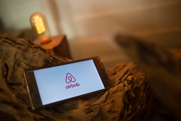 The AirBnB application seen displayed on a Sony smartphone