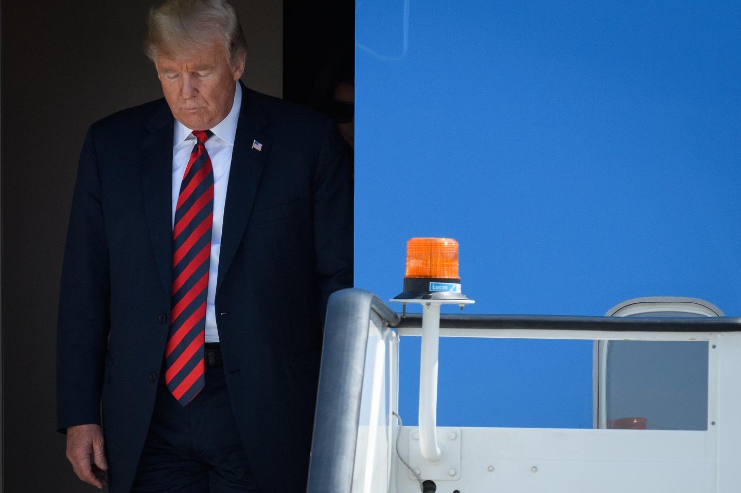 President Donald J. Trump And The First Lady Arrive In The UK