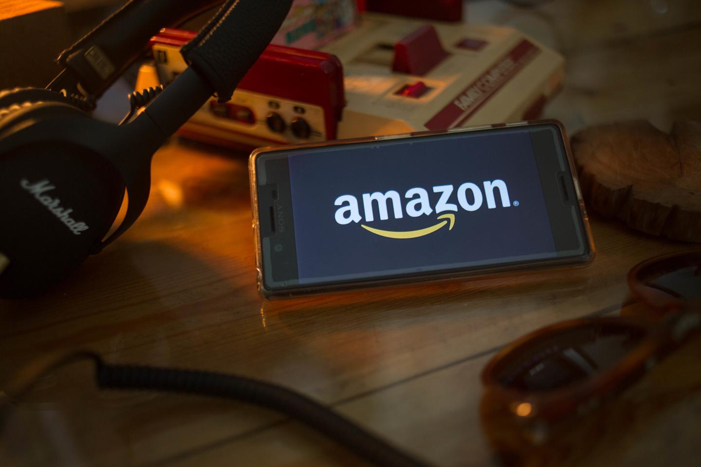 The Amazon application seen displayed on a Sony smartphone