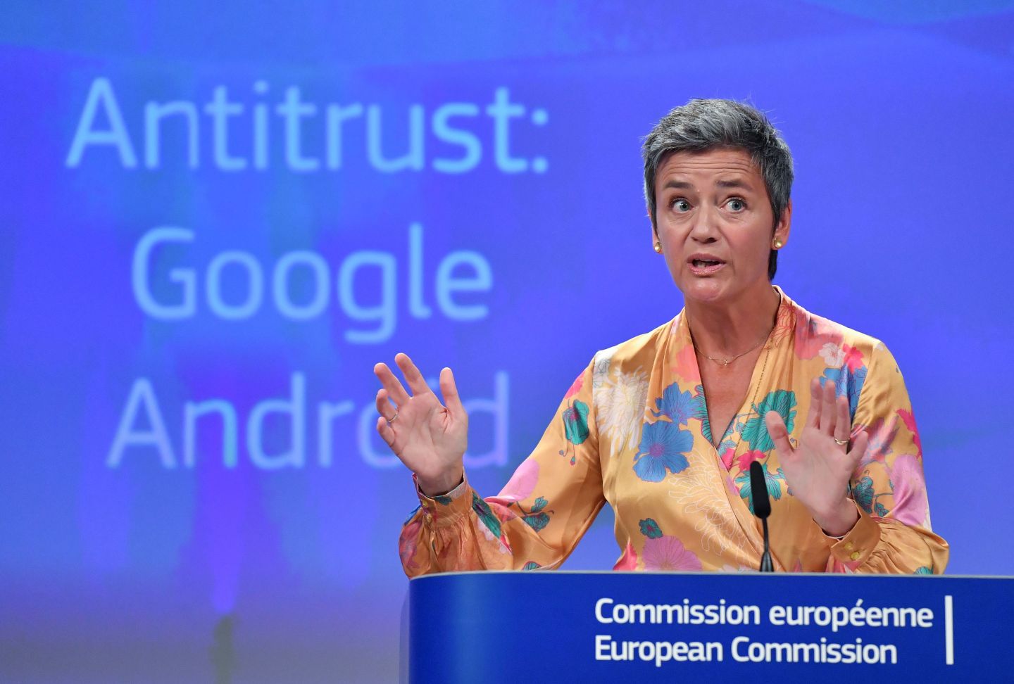 European Union Competition Commissioner Margrethe Vestager.