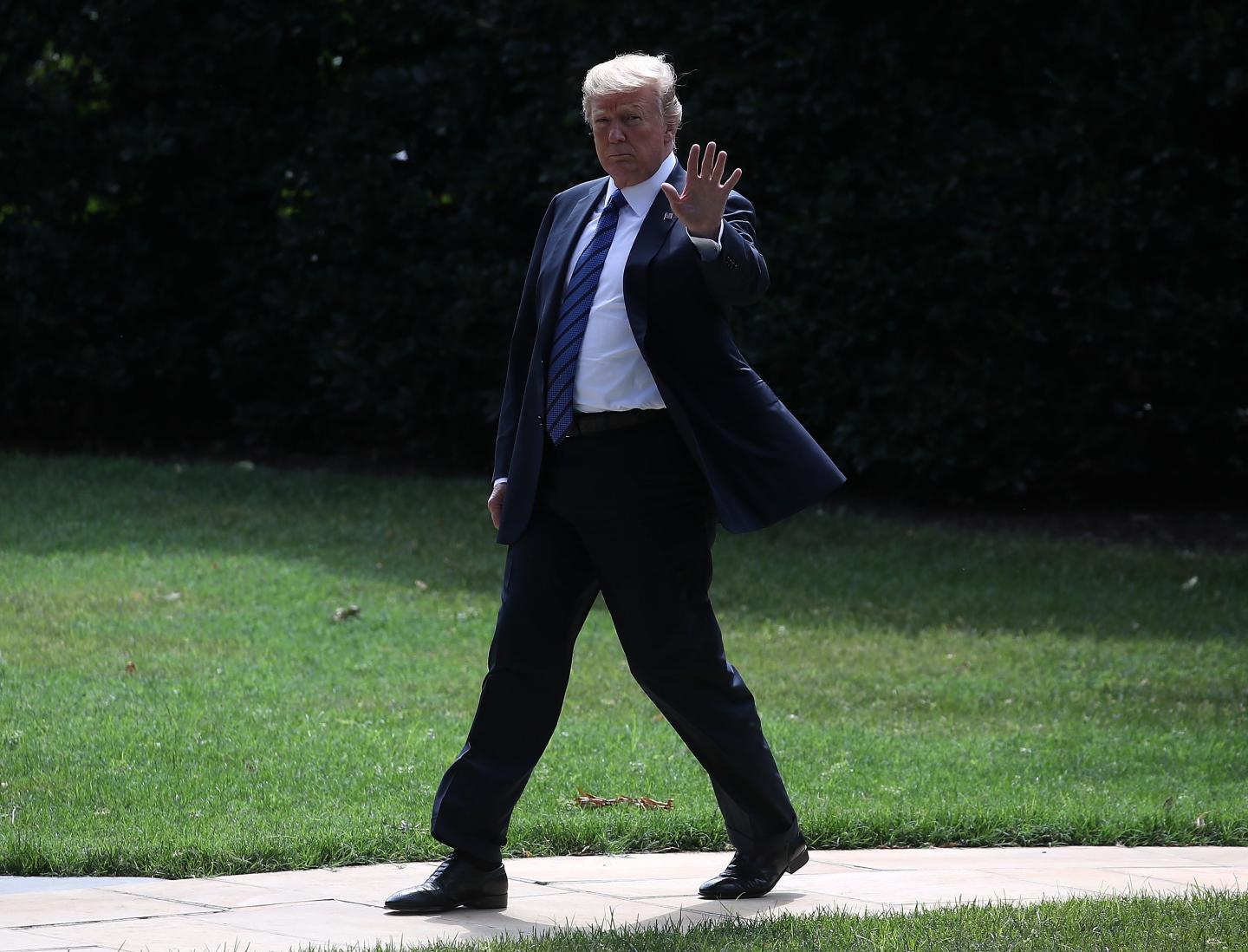 President And Mrs. Trump Depart White House For Bedminster, NJ