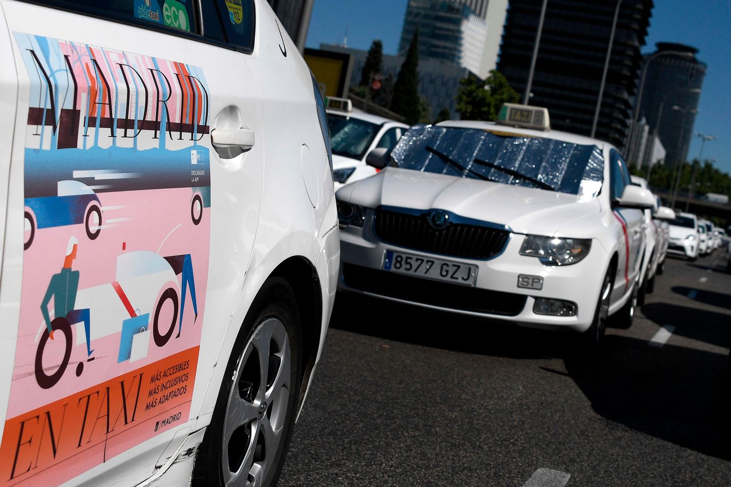 SPAIN-TRANSPORT-TAXI-STRIKE