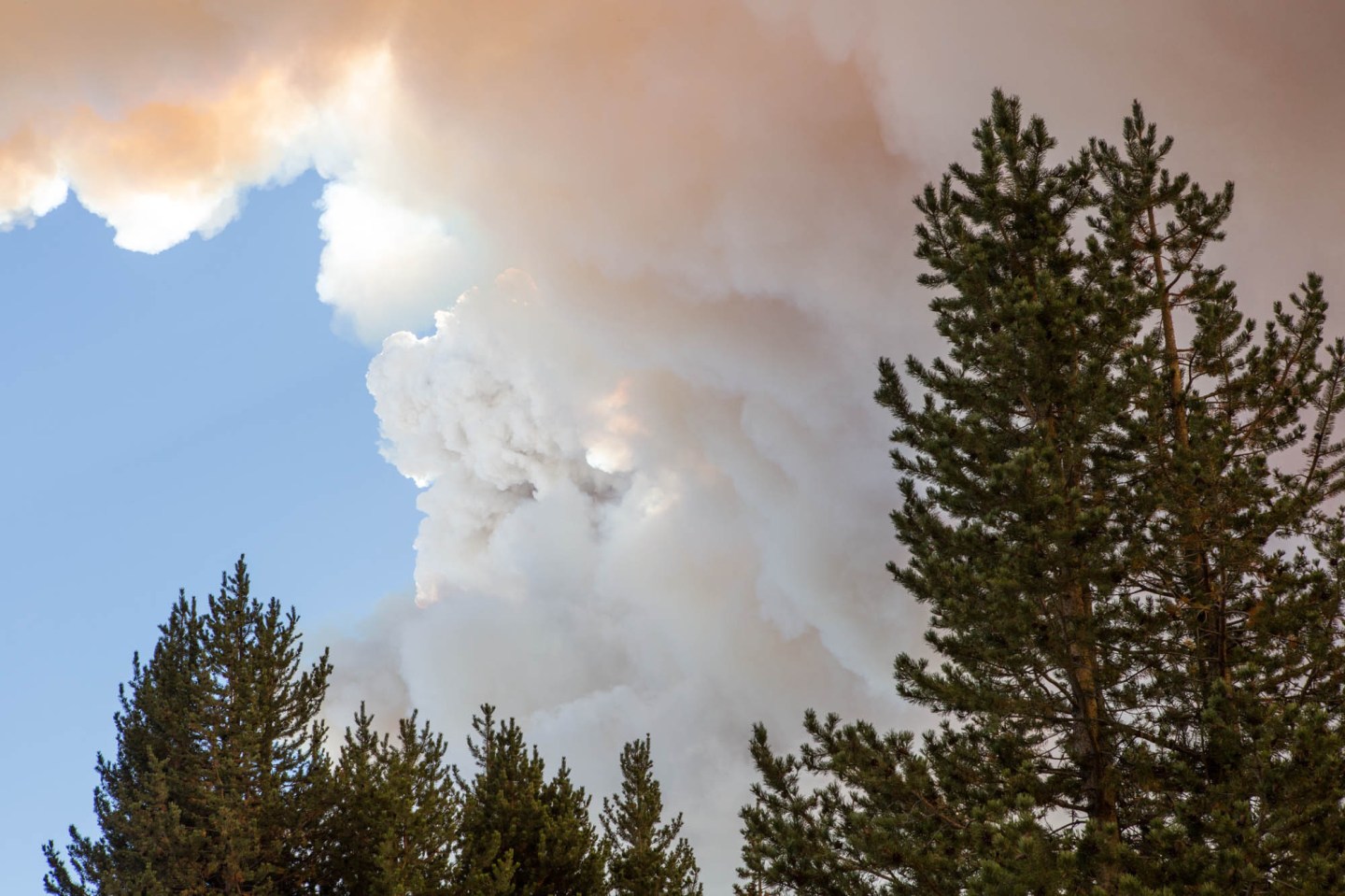 Wild Fire Burns In Yosemite National Park