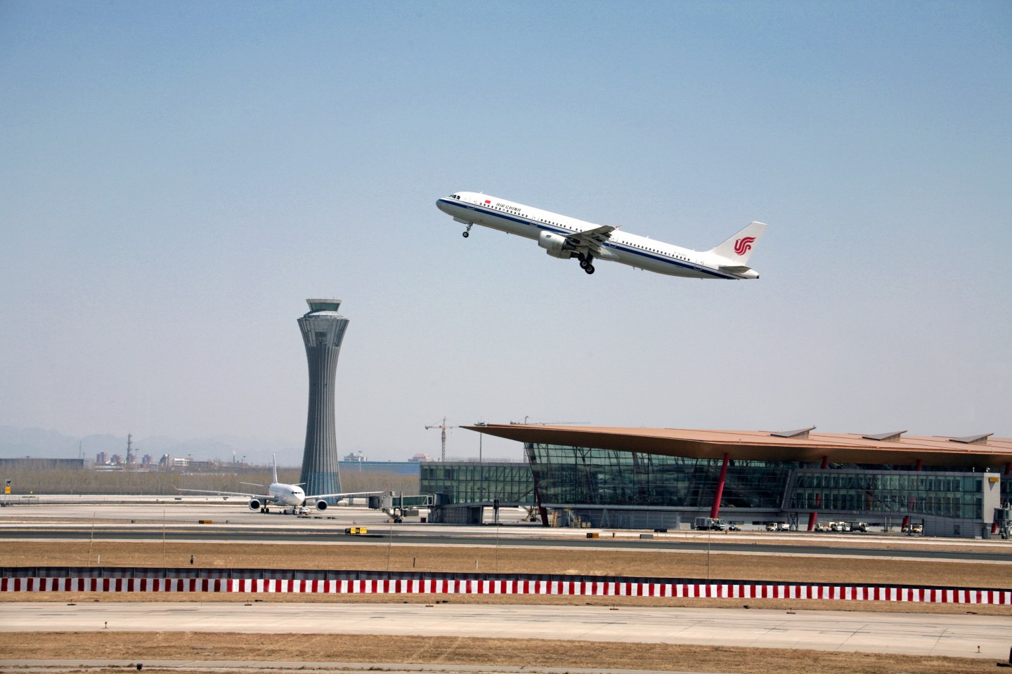 China Beijing Beijing - Airport with plane