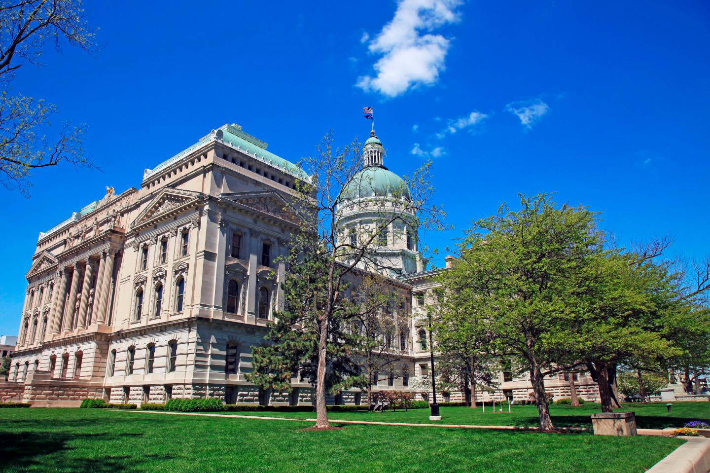 State capitol building in Indianapolis Indiana