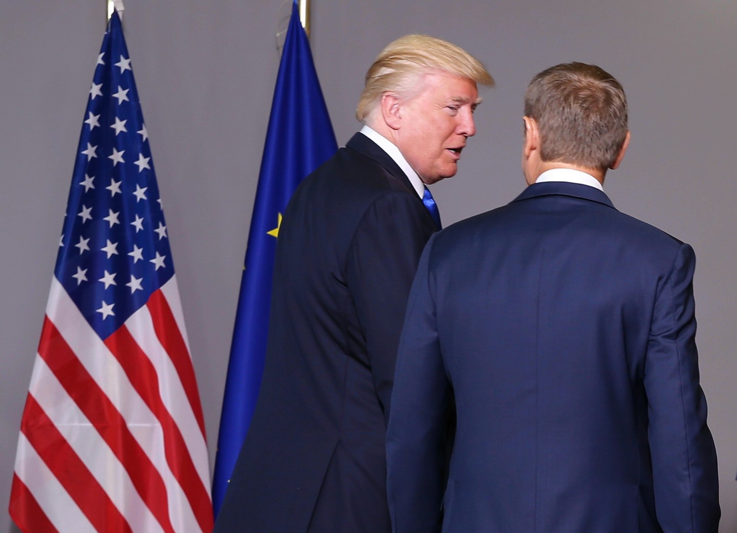 Donald Trump - Donald Tusk in Brussels