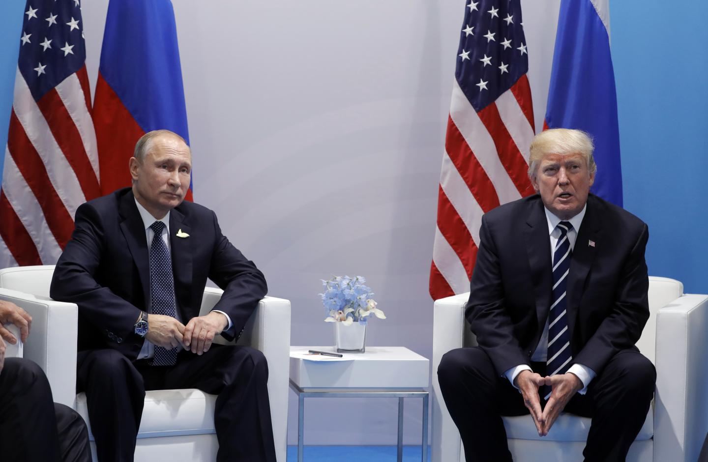 Presidents of Russia and United States meet at G20 summit in Hamburg, Germany