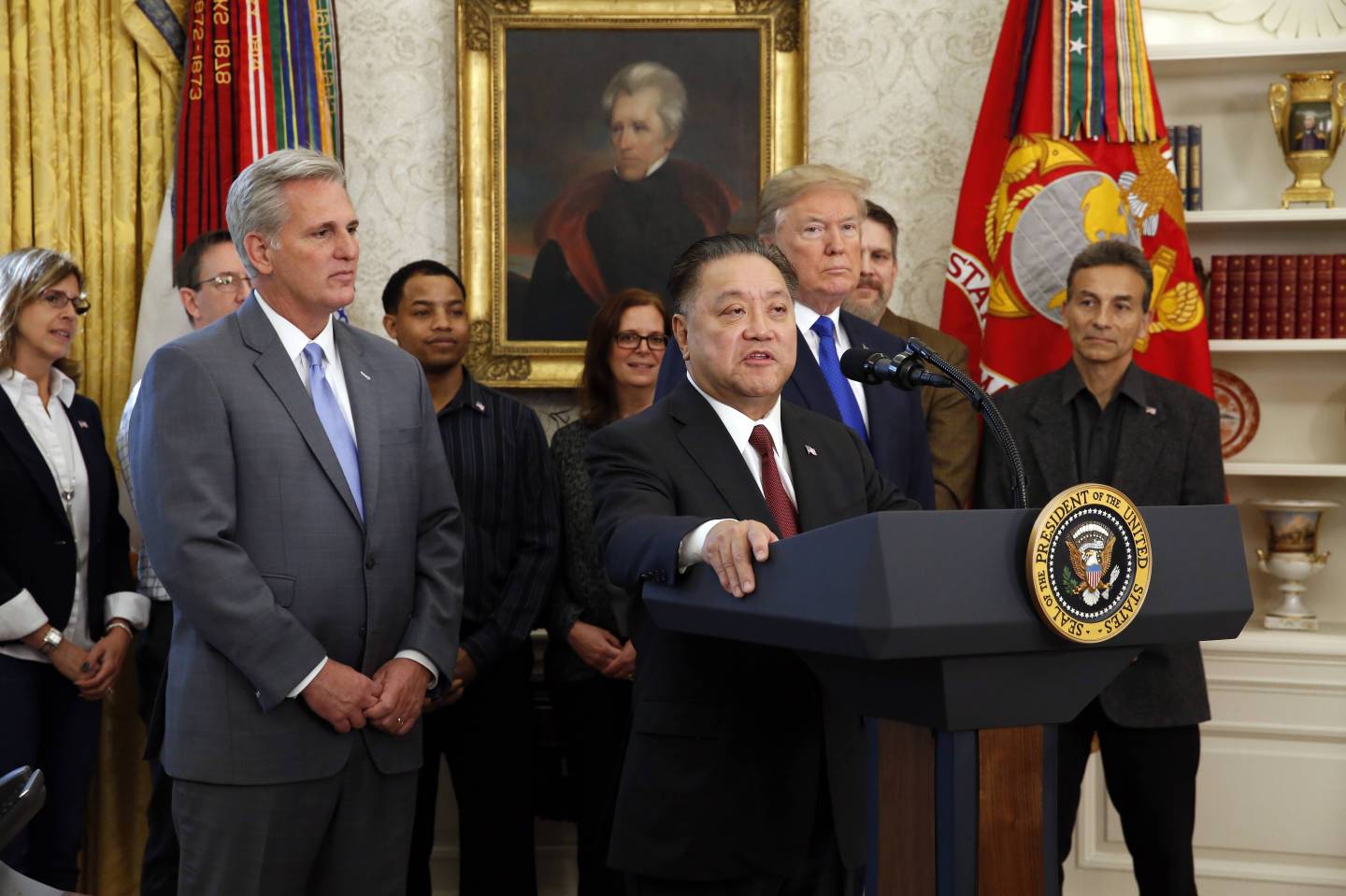 President Trump Makes Jobs Announcement at the White House